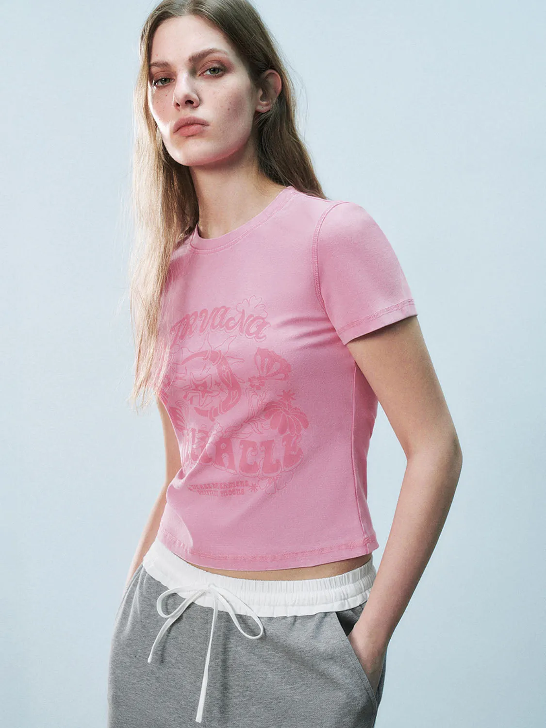 Short Sleeve Skinny T-Shirts sold by Urban Revivo product image thumbnail 3