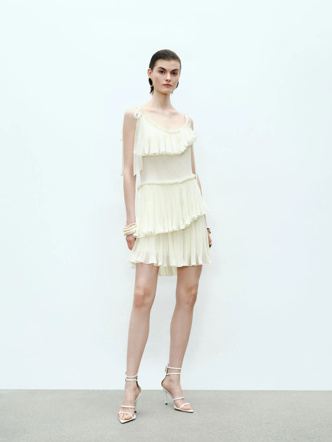 Ruffle Hem A-Line Dresses sold by Urban Revivo product image thumbnail 3