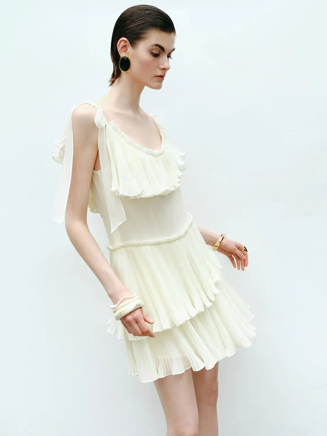 Ruffle Hem A-Line Dresses sold by Urban Revivo product image thumbnail 2