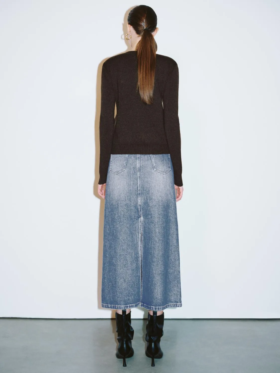 Rhinestone Denim Skirts sold by Urban Revivo product image thumbnail 5