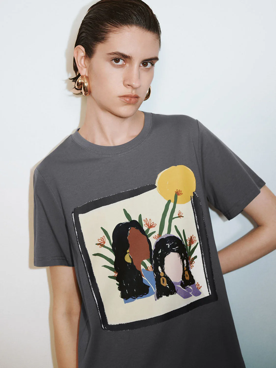 Printed Short Sleeve T-Shirts sold by Urban Revivo product image thumbnail 4