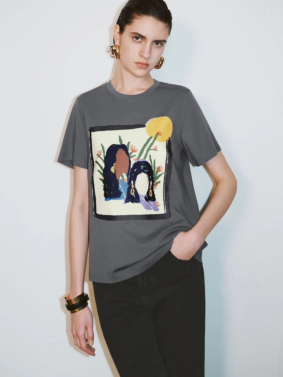 Printed Short Sleeve T-Shirts sold by Urban Revivo