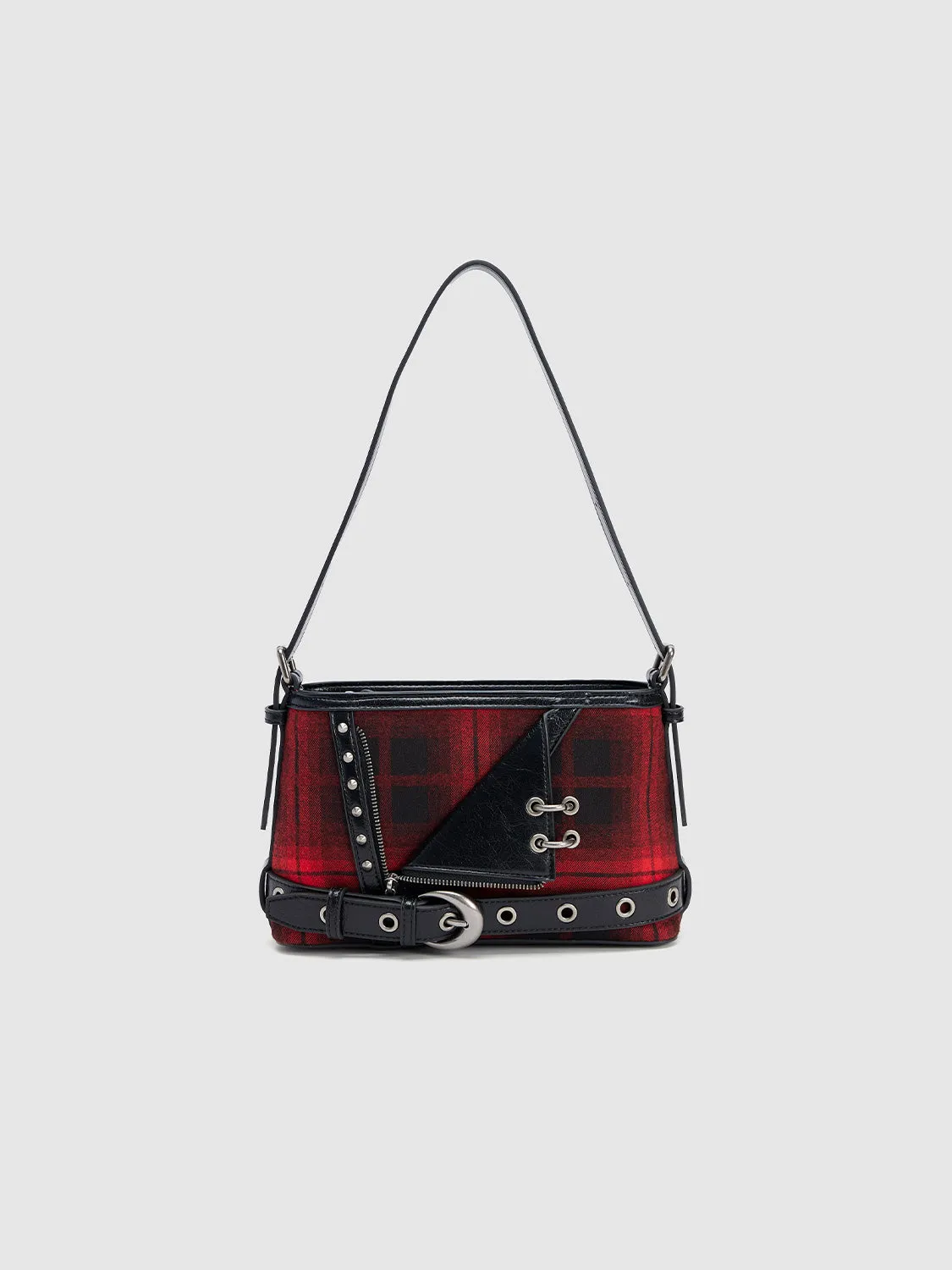 Plaid Accent Shoulder Bags sold by Urban Revivo
