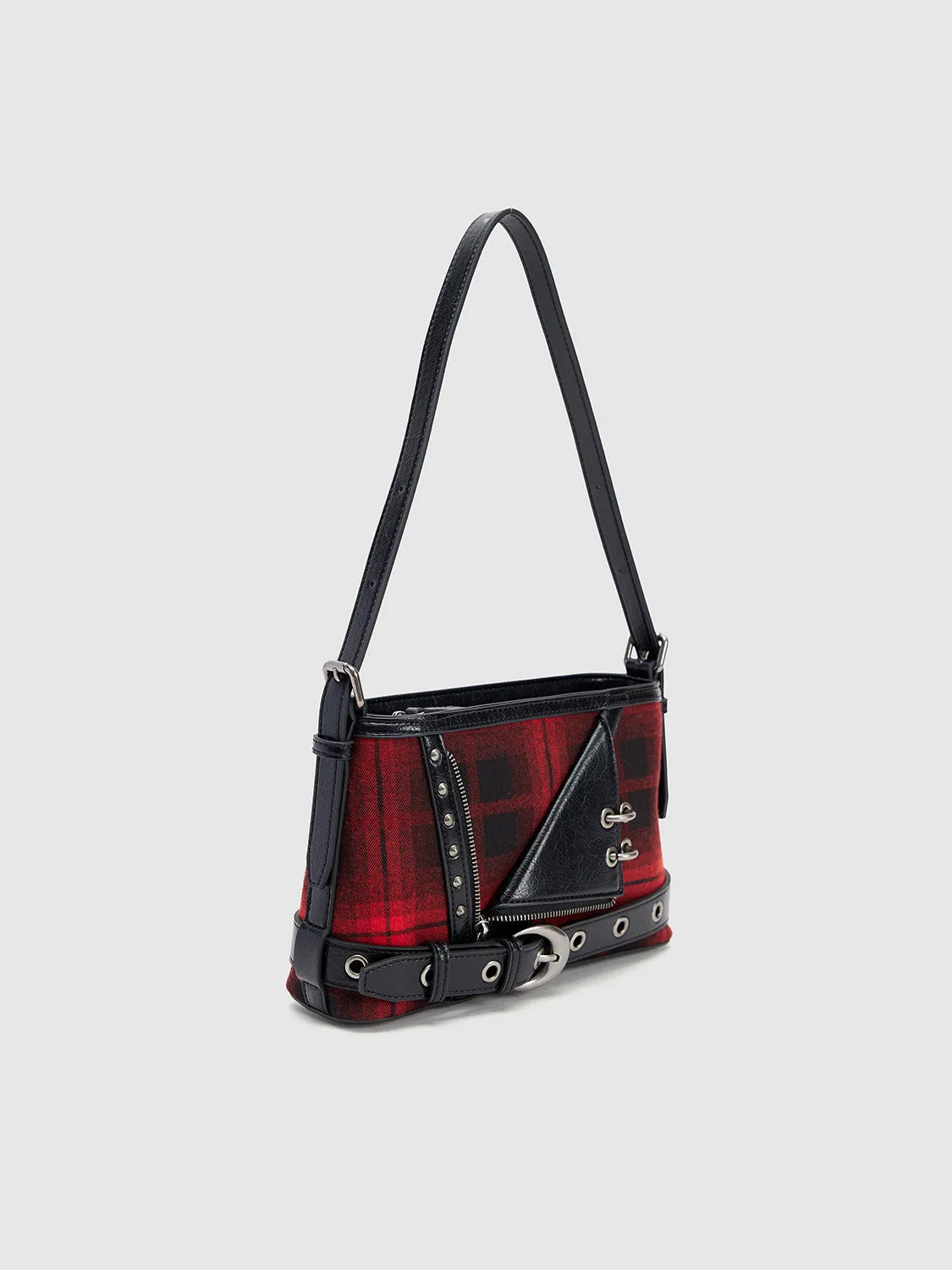 Plaid Accent Shoulder Bags sold by Urban Revivo product image thumbnail 2