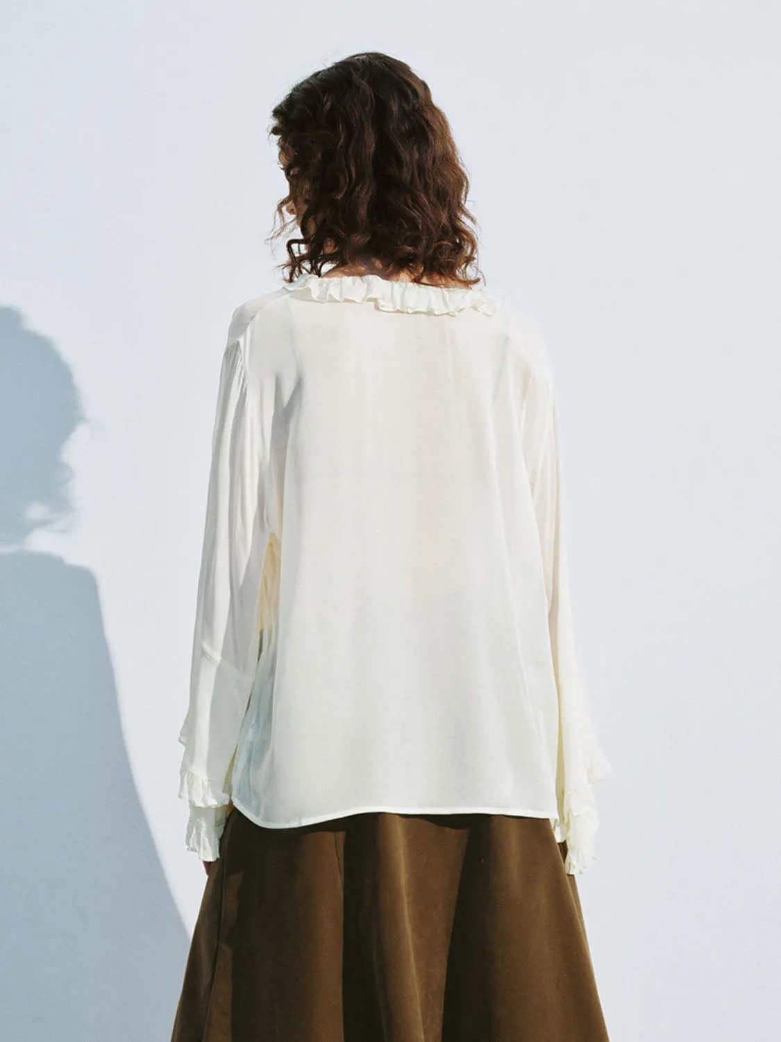 Lace Up Front Overhead Shirt sold by Urban Revivo product image thumbnail 2