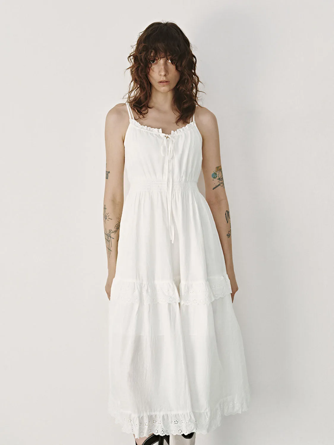 Cami Ruffle Hem Dresses sold by Urban Revivo product image thumbnail 4