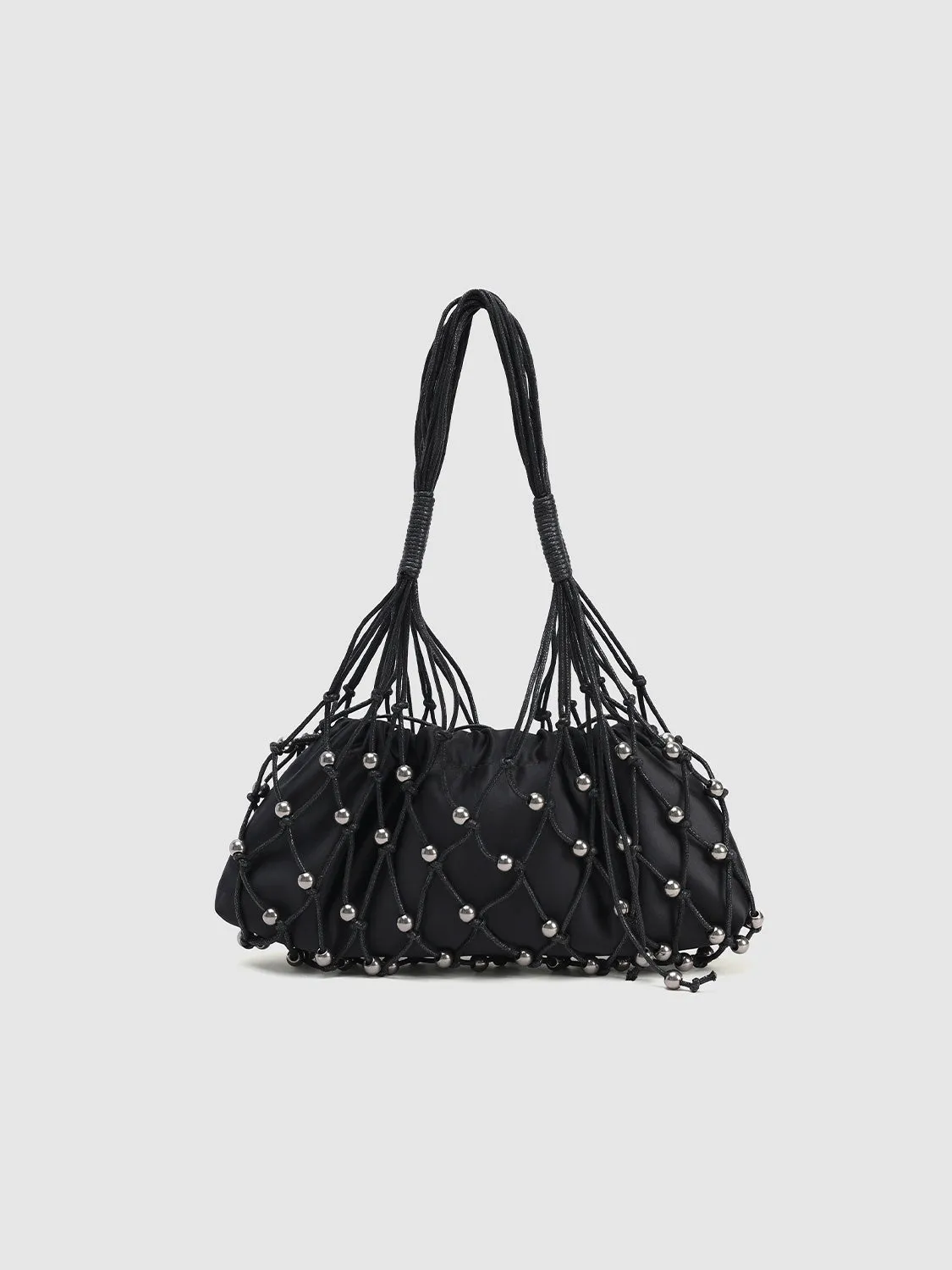 Cord Woven Beaded Shoulder Bag sold by Urban Revivo