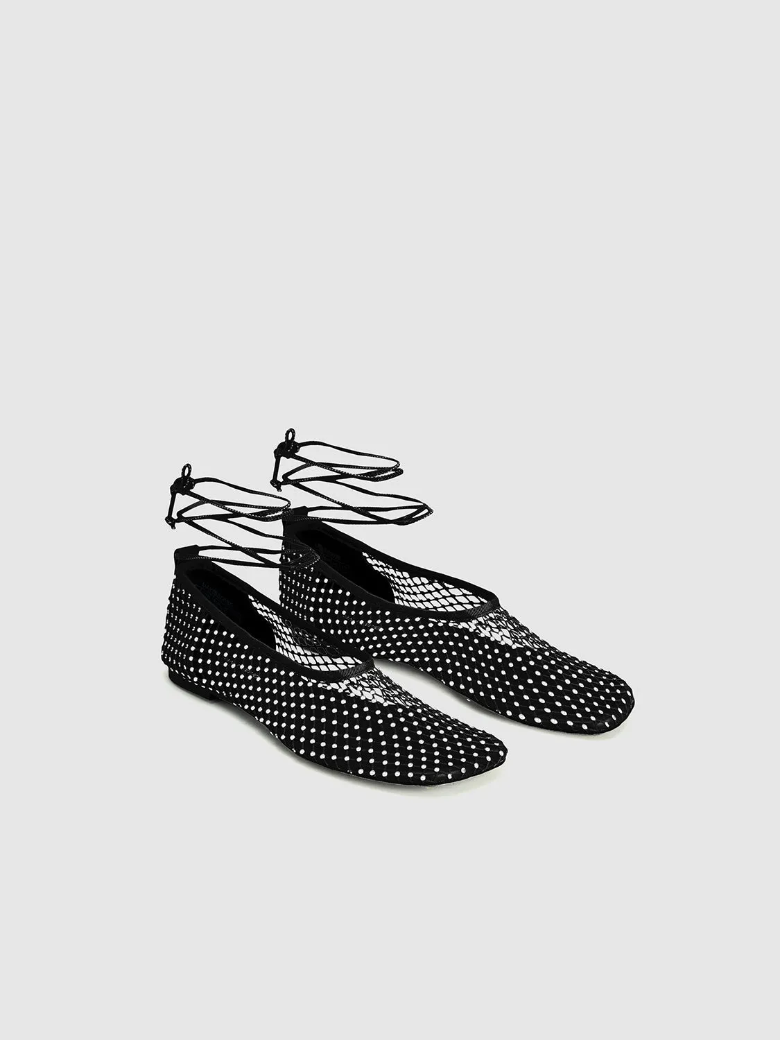 Rhinestone Fishnet Pumps sold by Urban Revivo