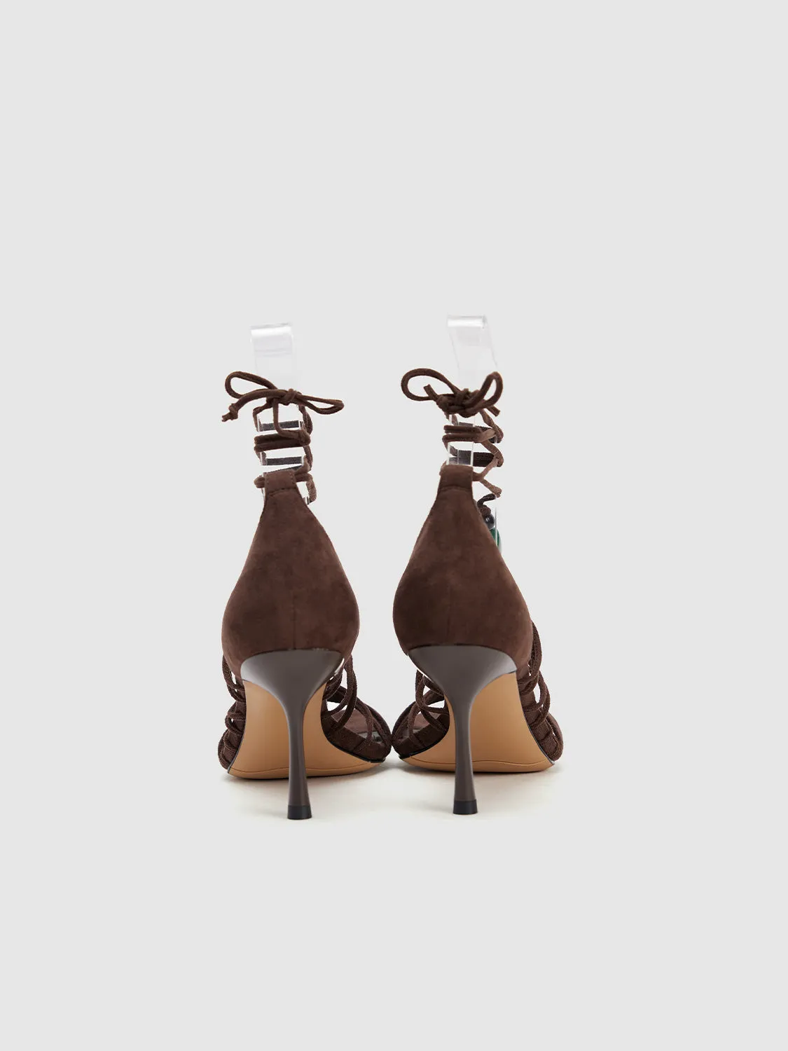 Beaded Lace-up High Heel Sandals sold by Urban Revivo product image thumbnail 3