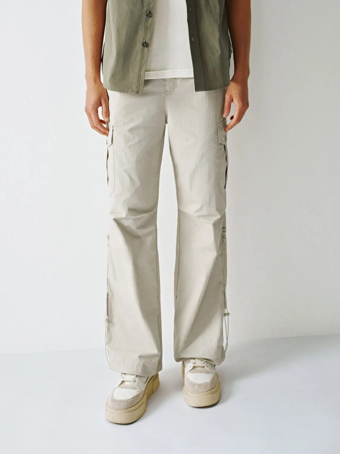 Ruched Wide-Leg Pants sold by Urban Revivo product image thumbnail 2