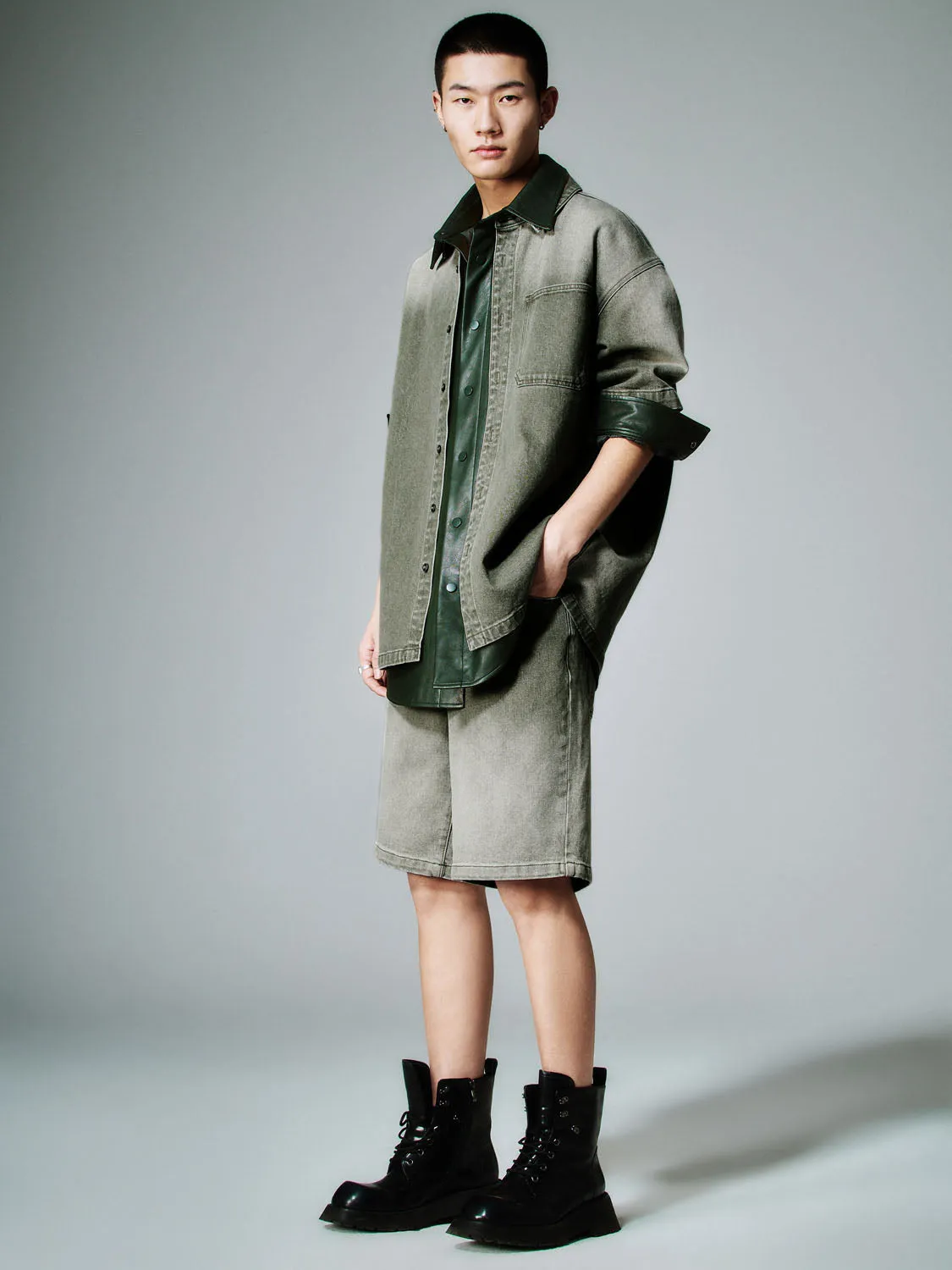 Loose Denim Shirts sold by Urban Revivo product image thumbnail 5