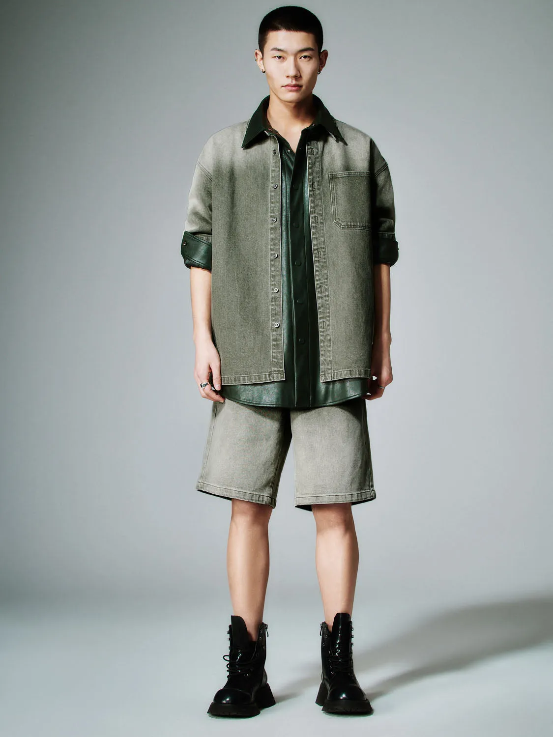 Loose Denim Shirts sold by Urban Revivo product image thumbnail 4