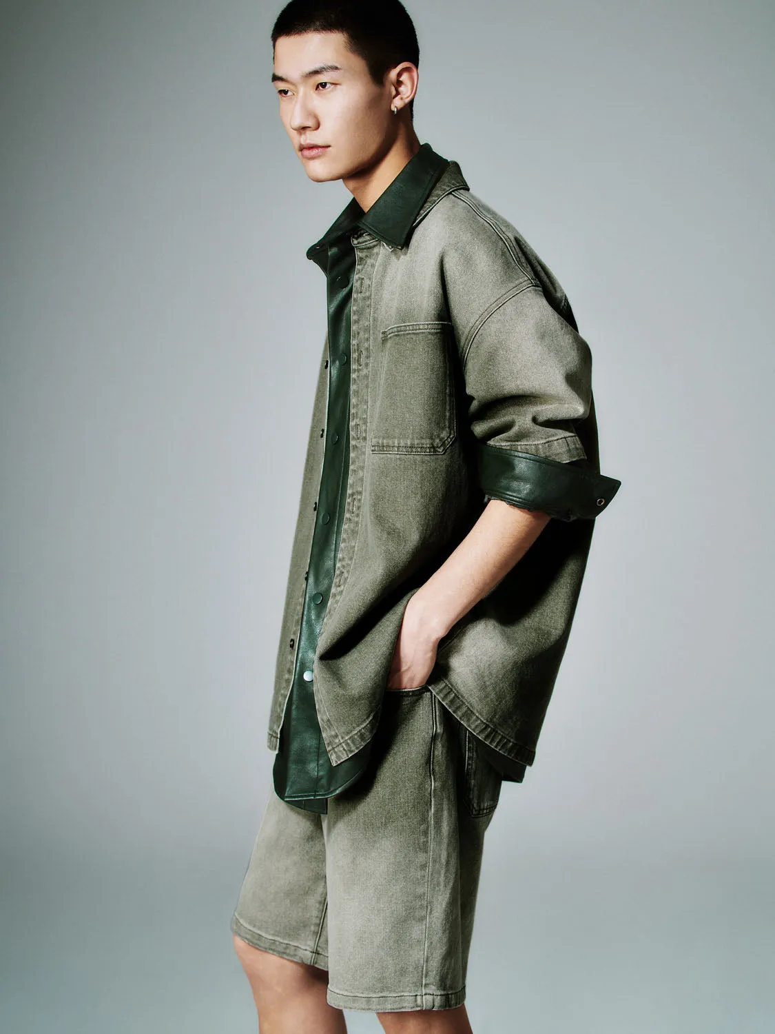 Loose Denim Shirts sold by Urban Revivo product image thumbnail 2