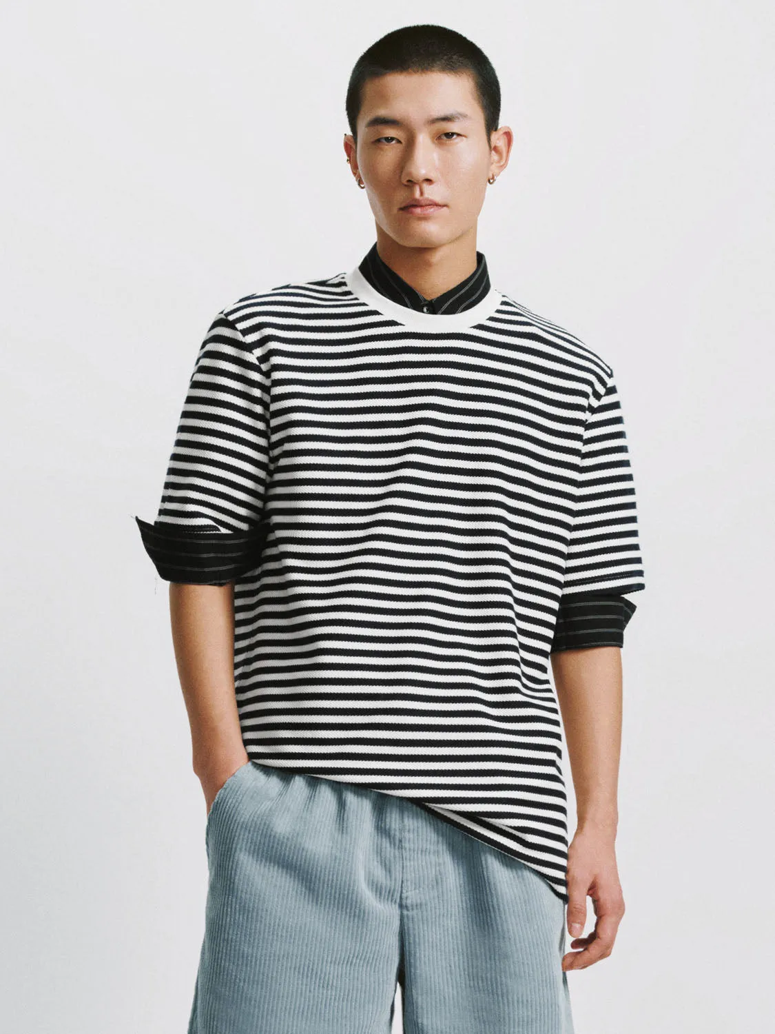 Striped Short Sleeve T-Shirts sold by Urban Revivo