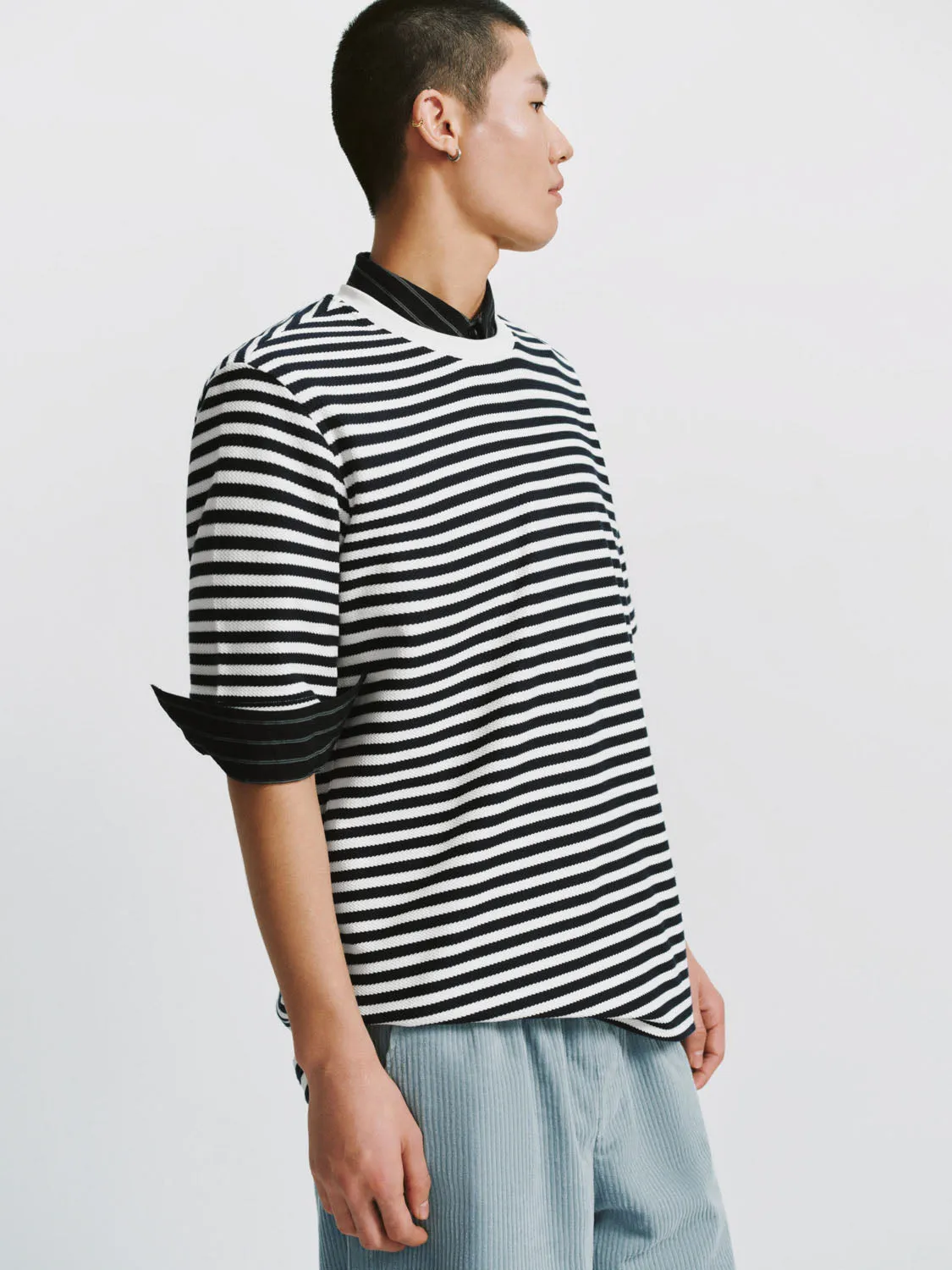 Striped Short Sleeve T-Shirts sold by Urban Revivo product image thumbnail 2