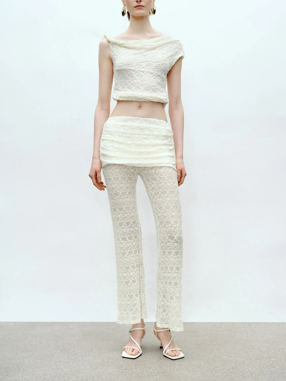 Lace Flare Pants sold by Urban Revivo product image thumbnail 2