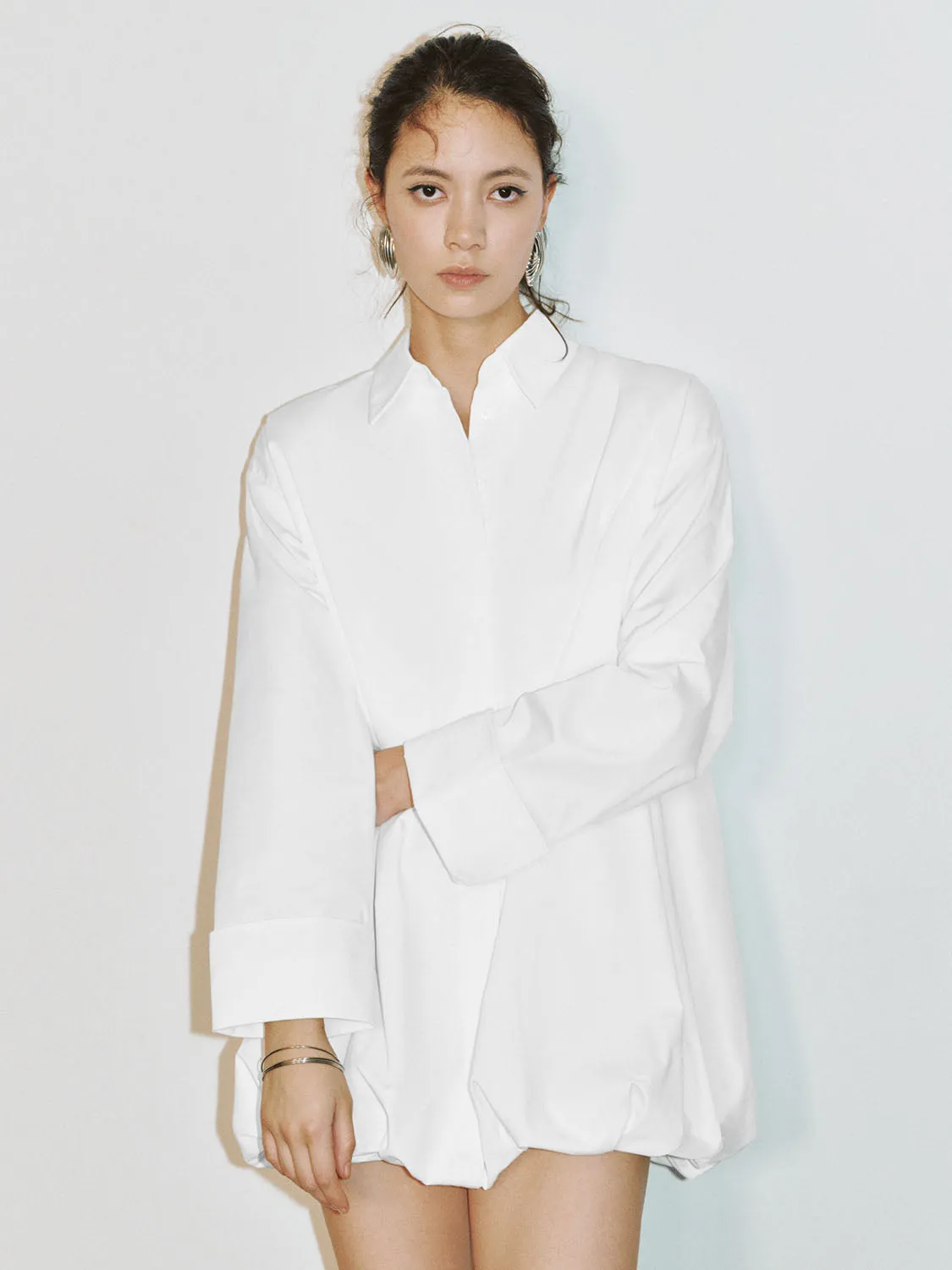 Shirt Collar A-Line Dresses sold by Urban Revivo