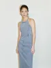 Halter Neck Denim Dresses sold by Urban Revivo