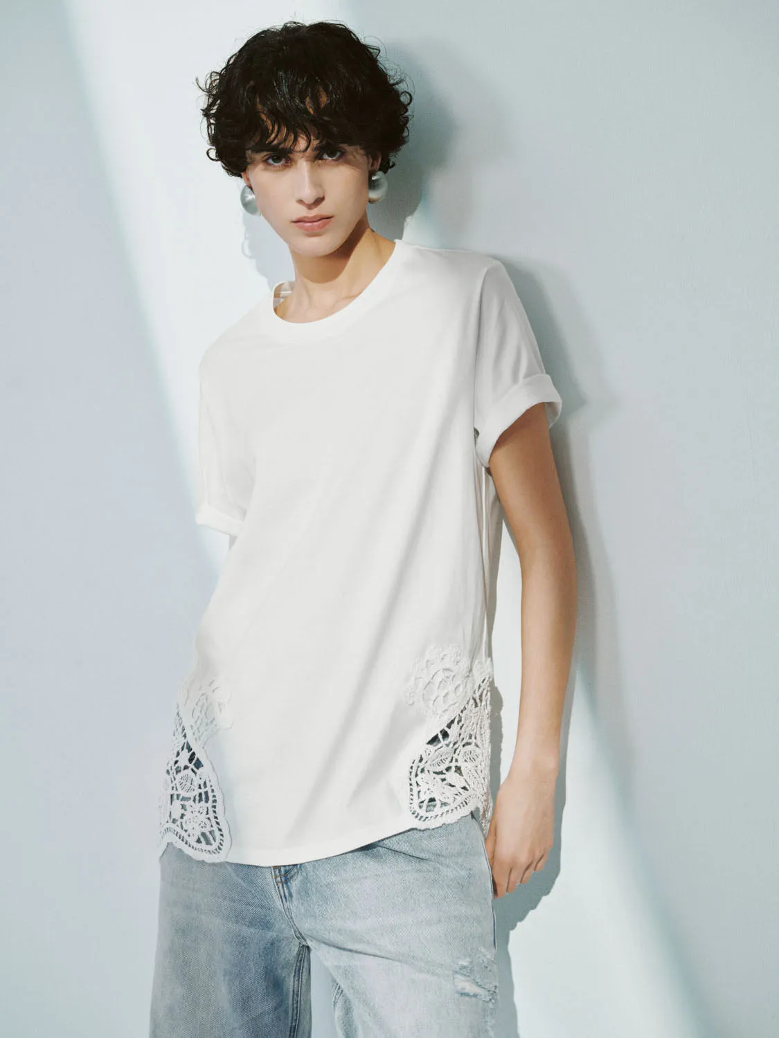 Loose Short Sleeve T-Shirts sold by Urban Revivo product image thumbnail 2