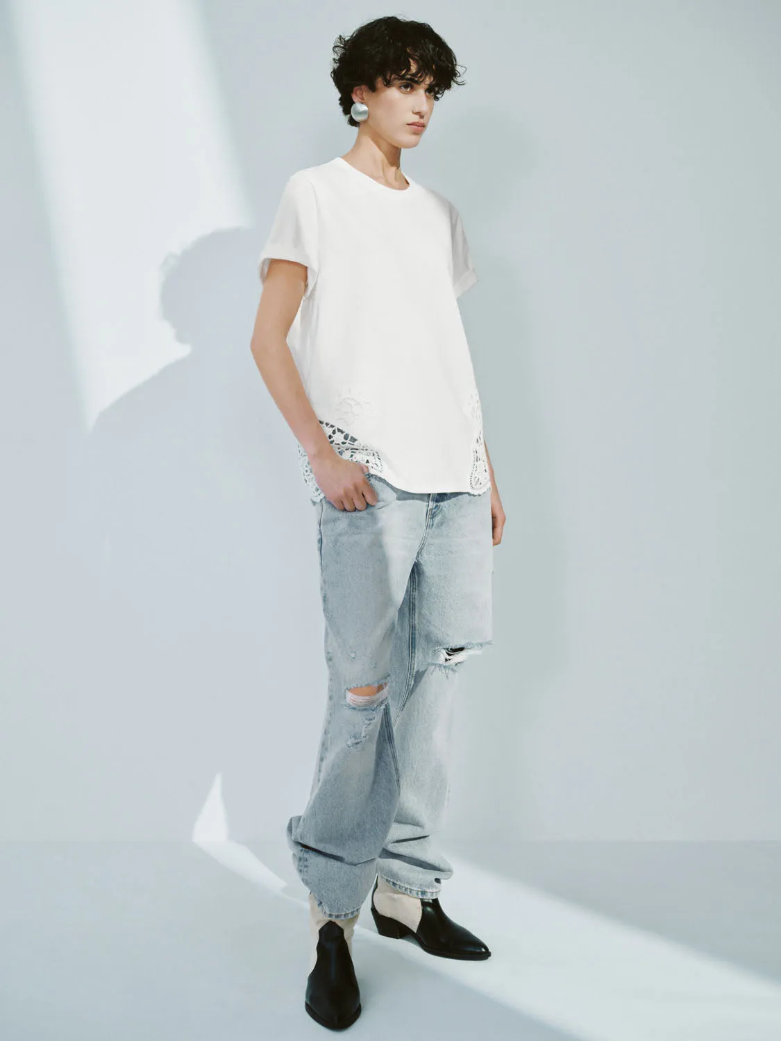 Loose Short Sleeve T-Shirts sold by Urban Revivo product image thumbnail 3