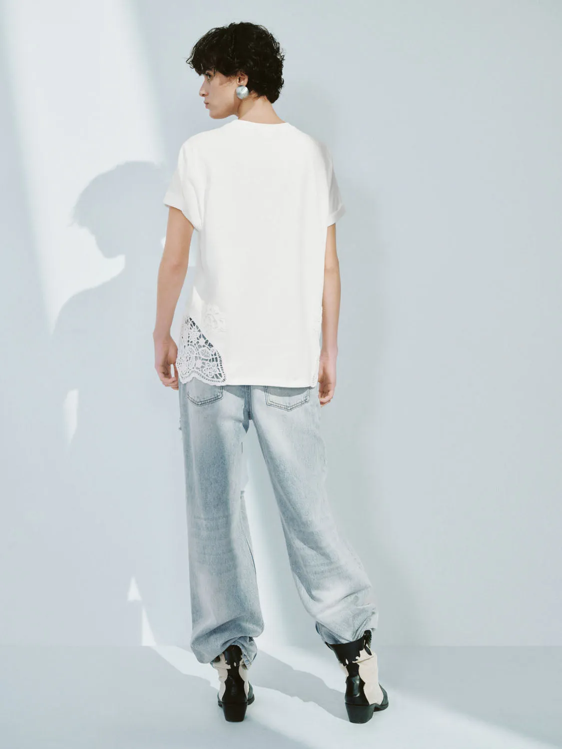 Loose Short Sleeve T-Shirts sold by Urban Revivo product image thumbnail 5