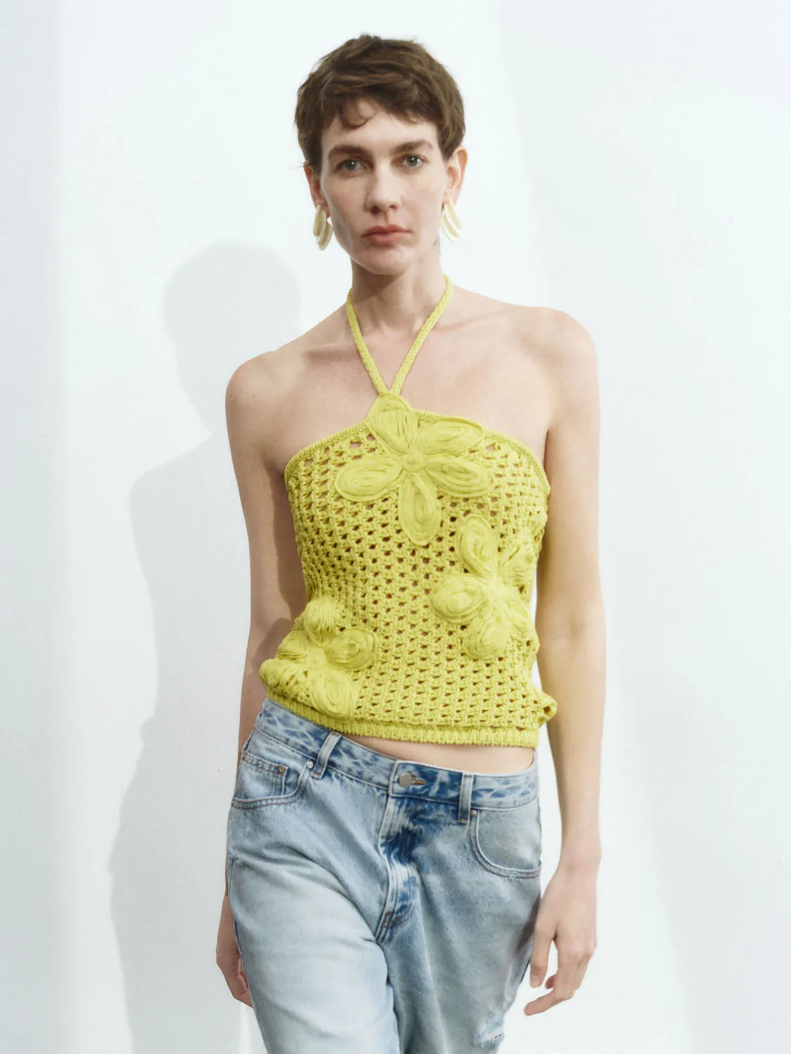 Crochet Knitted T-Shirts sold by Urban Revivo