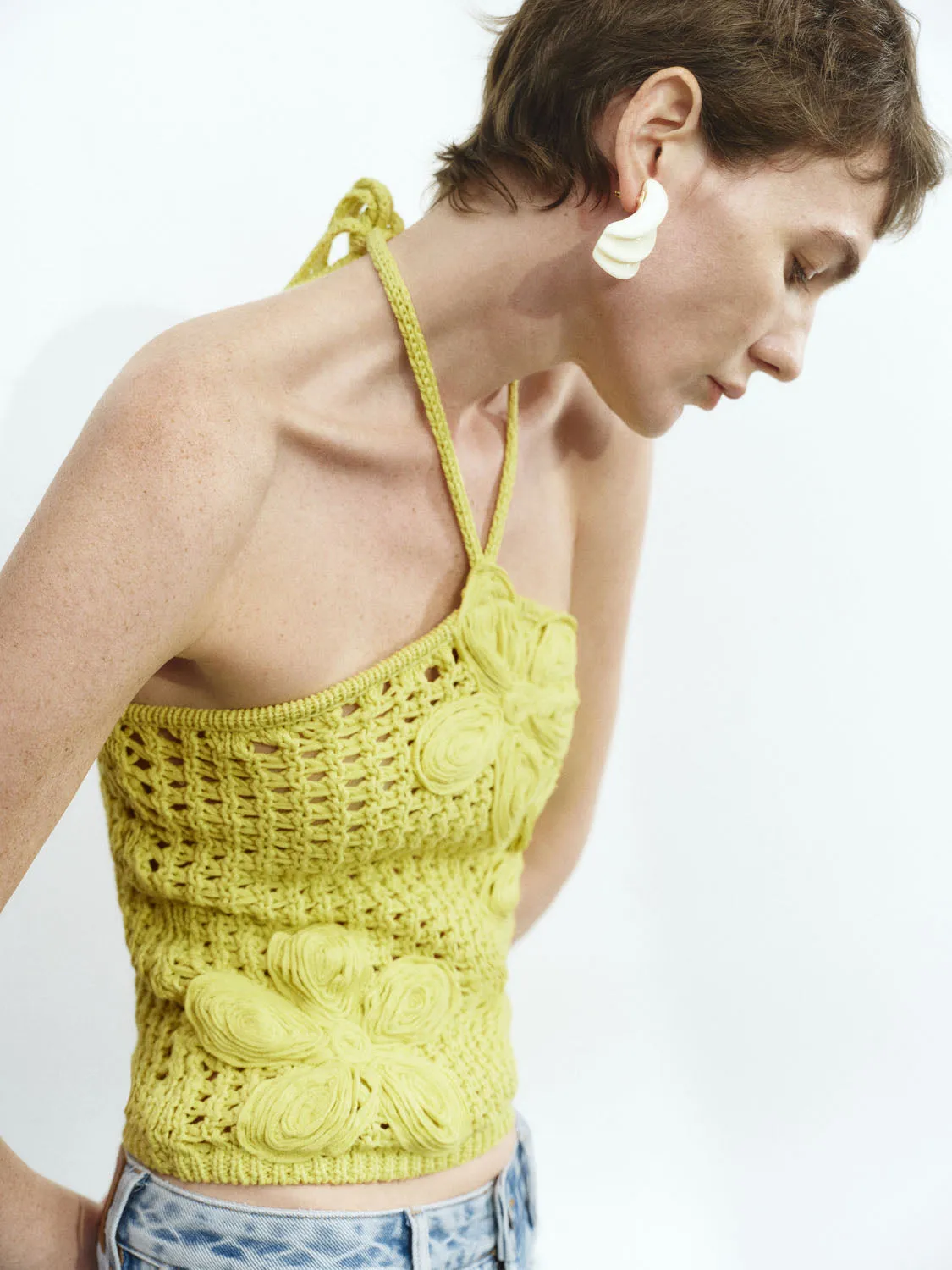 Crochet Knitted T-Shirts sold by Urban Revivo product image thumbnail 5