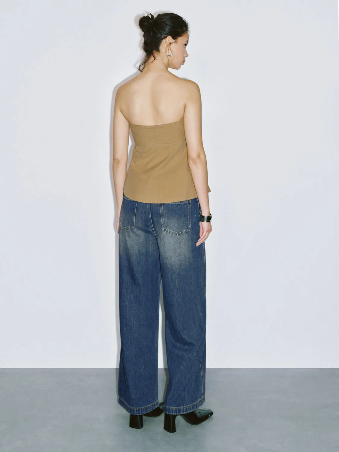 Irregular Bandeau Tops sold by Urban Revivo product image thumbnail 5