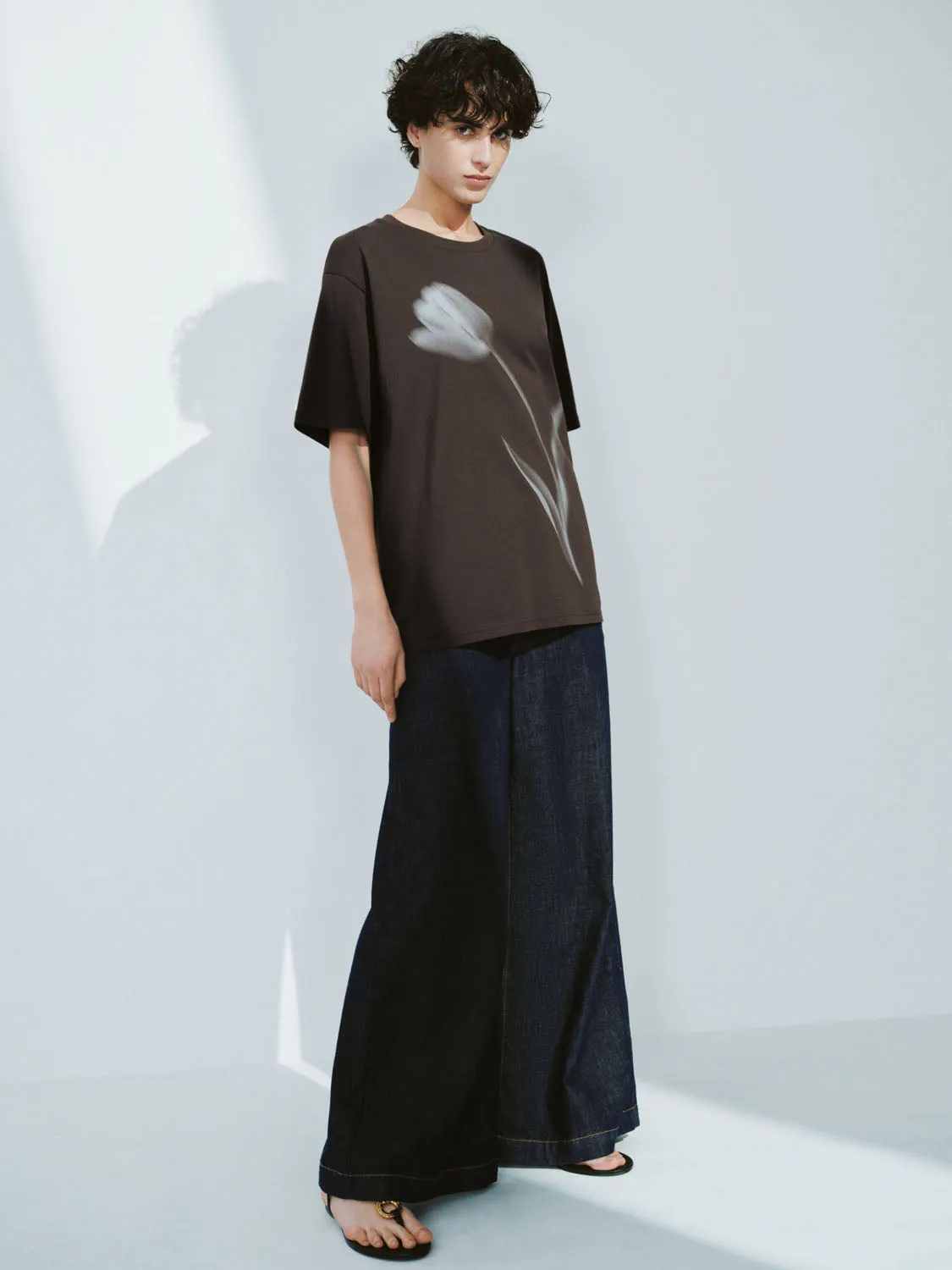 Loose Short Sleeve T-Shirts sold by Urban Revivo product image thumbnail 4