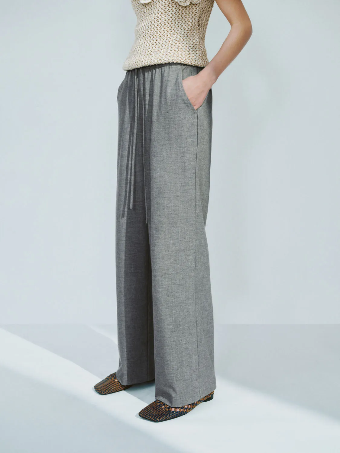 Wide-Leg Pants sold by Urban Revivo product image thumbnail 3