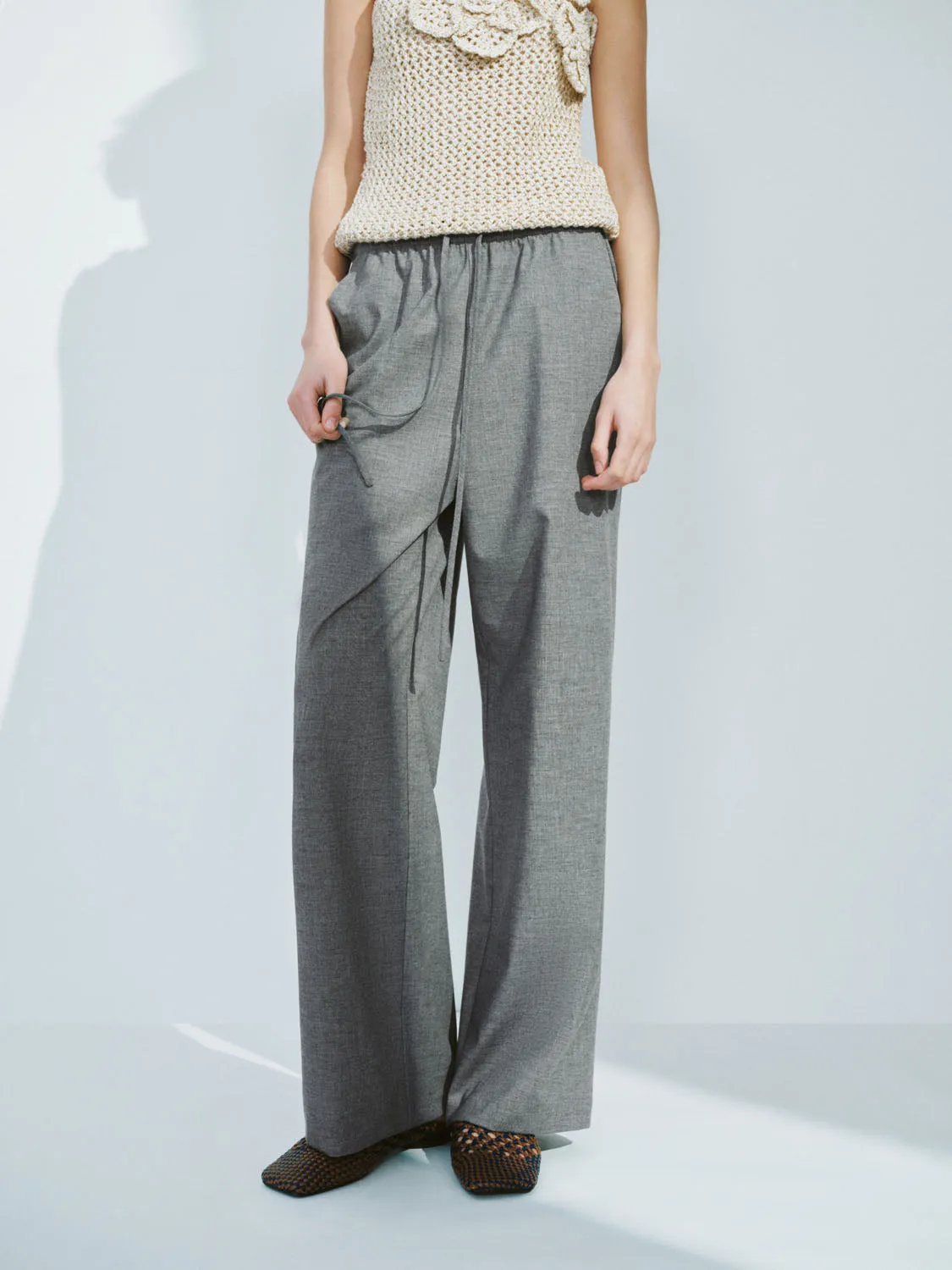 Wide-Leg Pants sold by Urban Revivo product image thumbnail 2