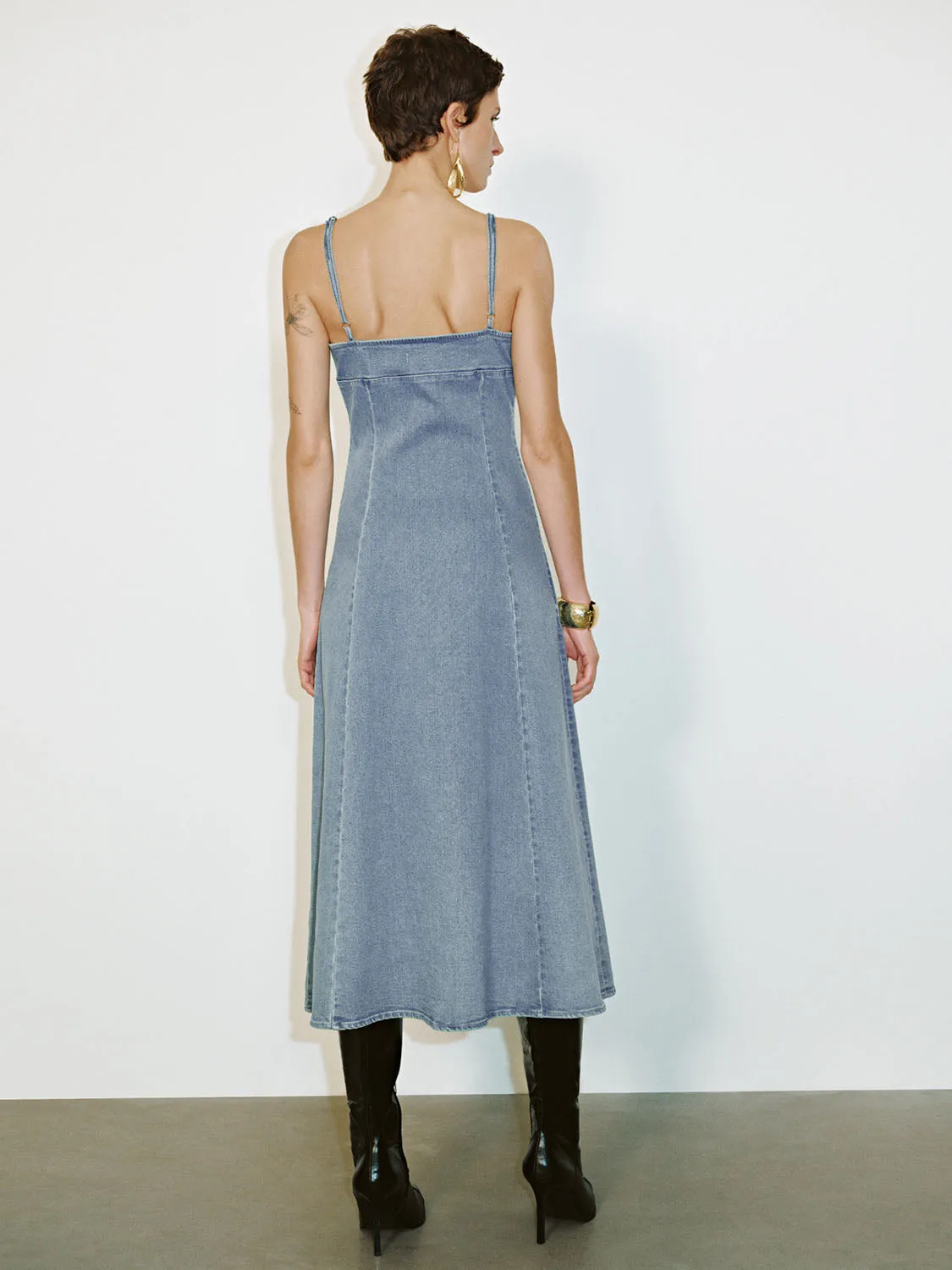 Cami Denim Dresses sold by Urban Revivo product image thumbnail 3