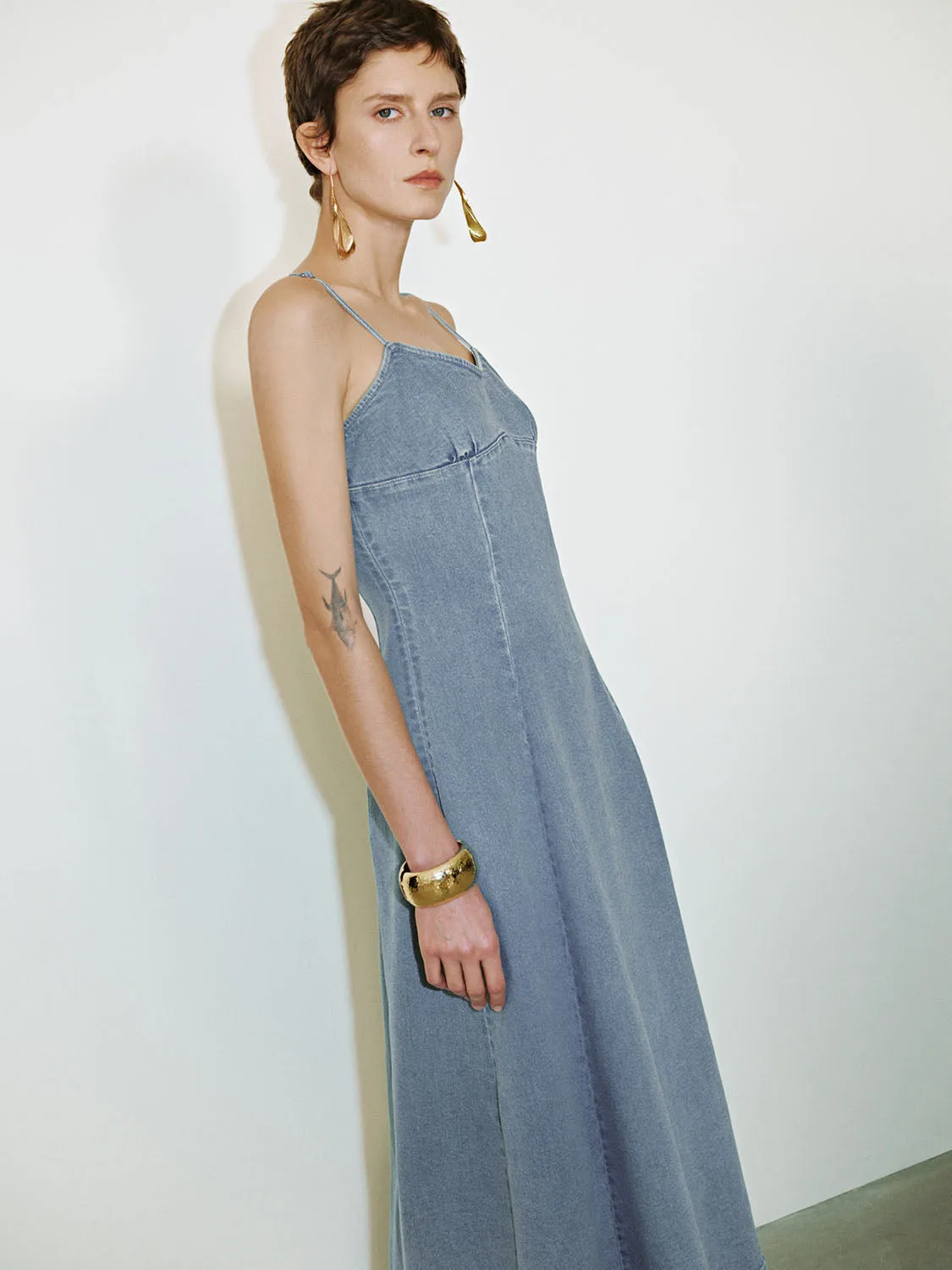 Cami Denim Dresses sold by Urban Revivo product image thumbnail 5