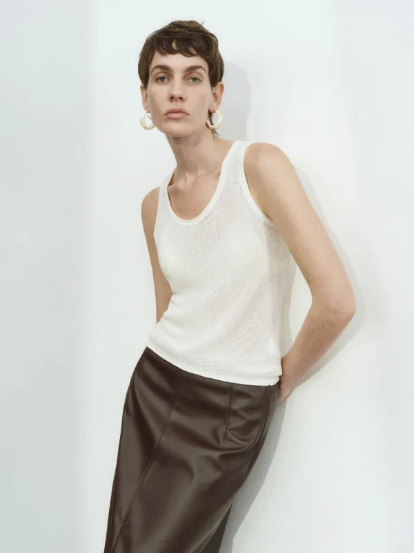 Knitted Sleeveless T-Shirts sold by Urban Revivo