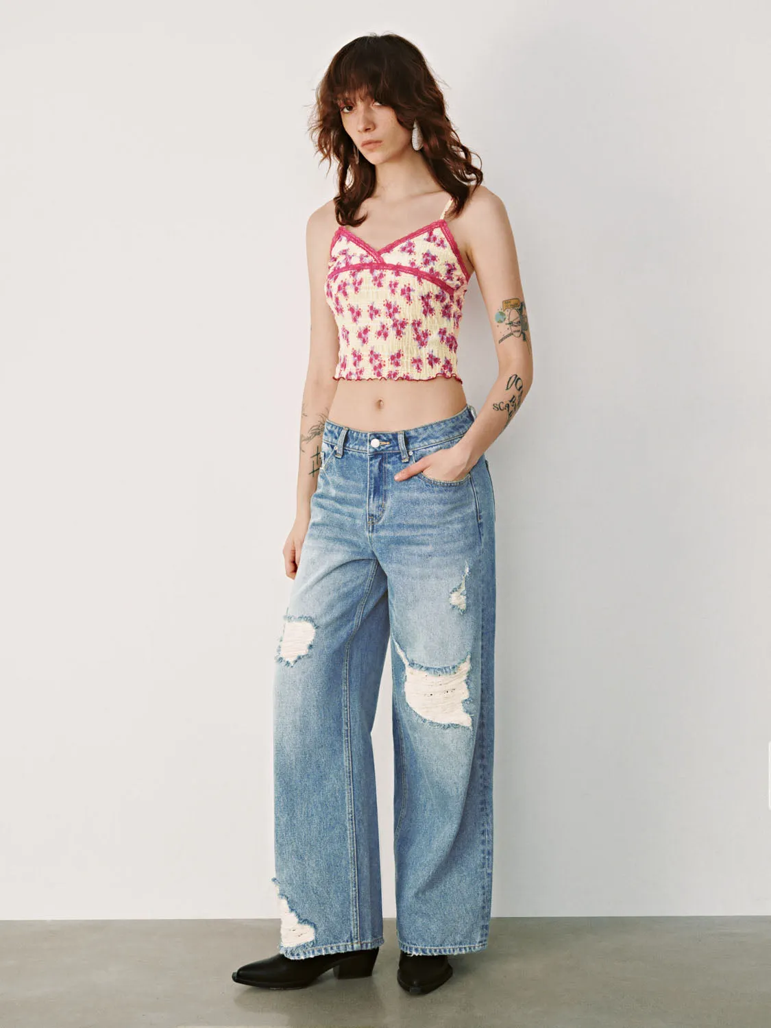 Floral Cami Tops sold by Urban Revivo product image thumbnail 3