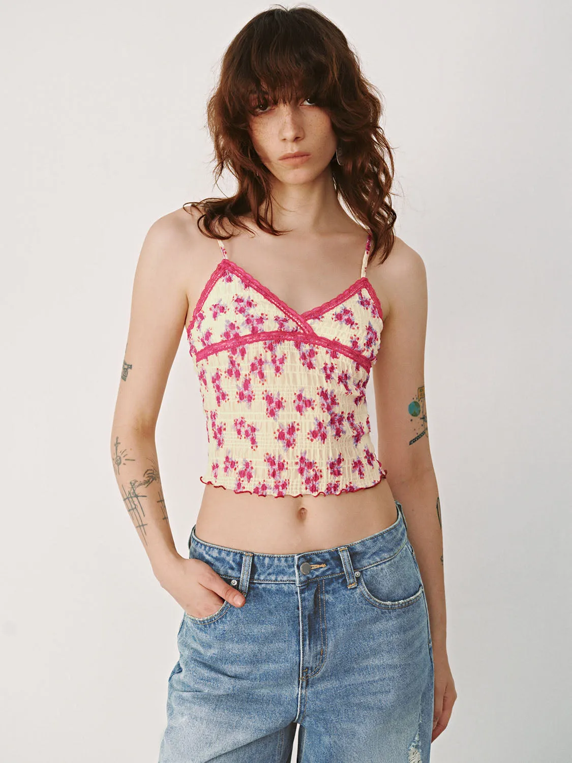 Floral Cami Tops sold by Urban Revivo