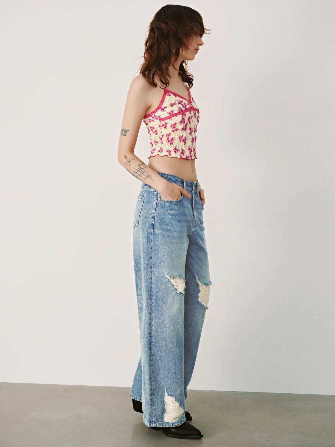 Floral Cami Tops sold by Urban Revivo product image thumbnail 4