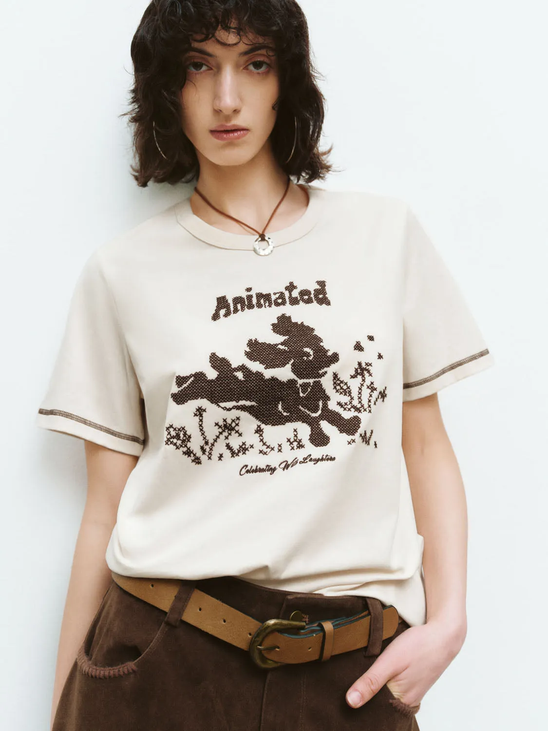 Regular Short Sleeve T-Shirts sold by Urban Revivo product image thumbnail 5