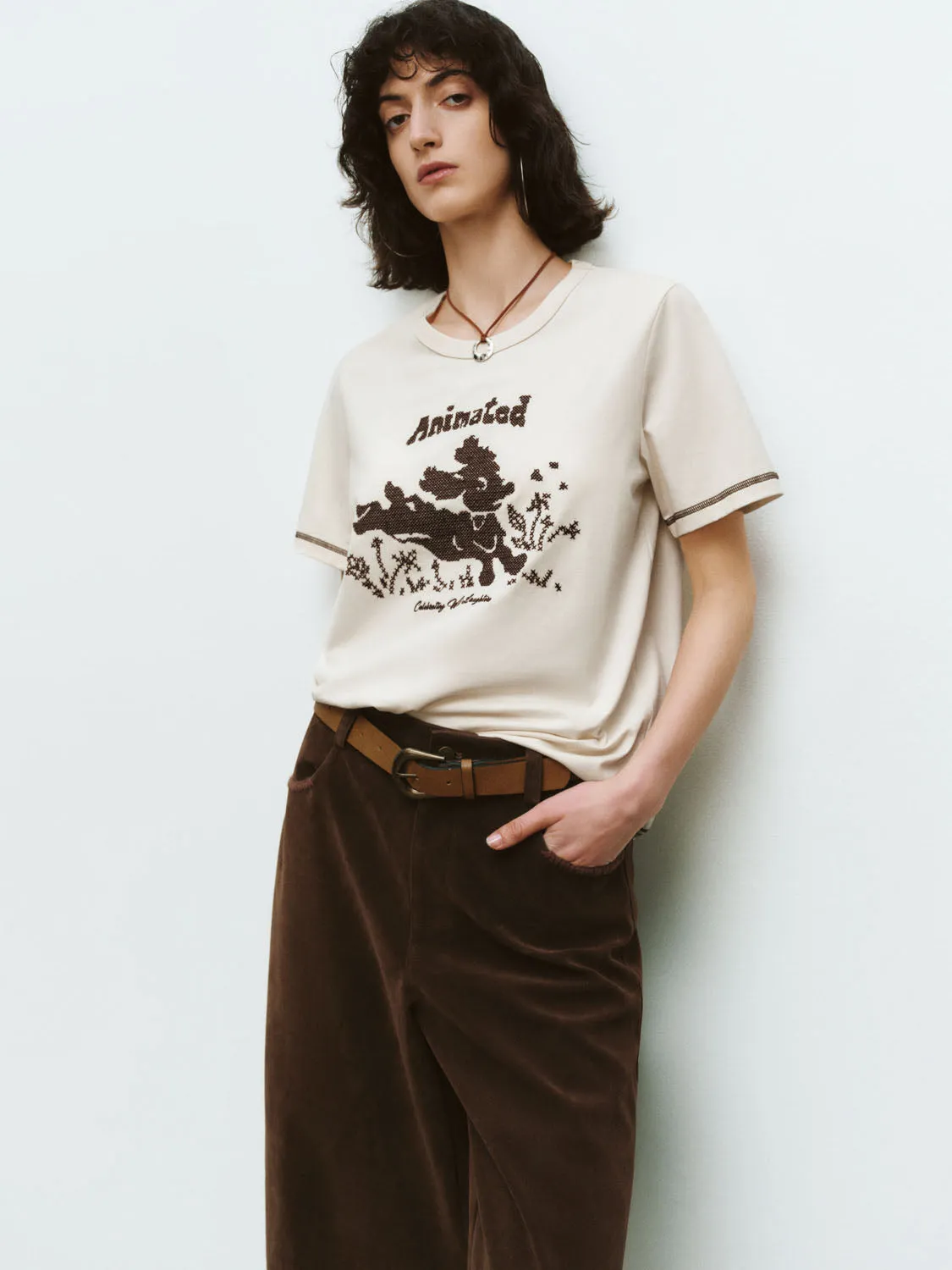 Regular Short Sleeve T-Shirts sold by Urban Revivo product image thumbnail 2