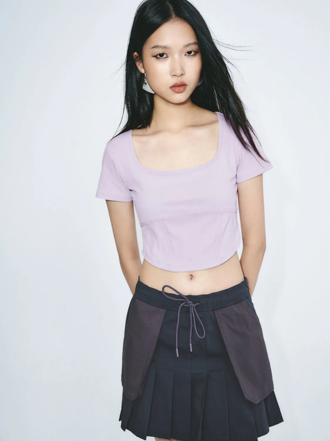 Skinny Short Sleeve T-Shirts sold by Urban Revivo product image thumbnail 2