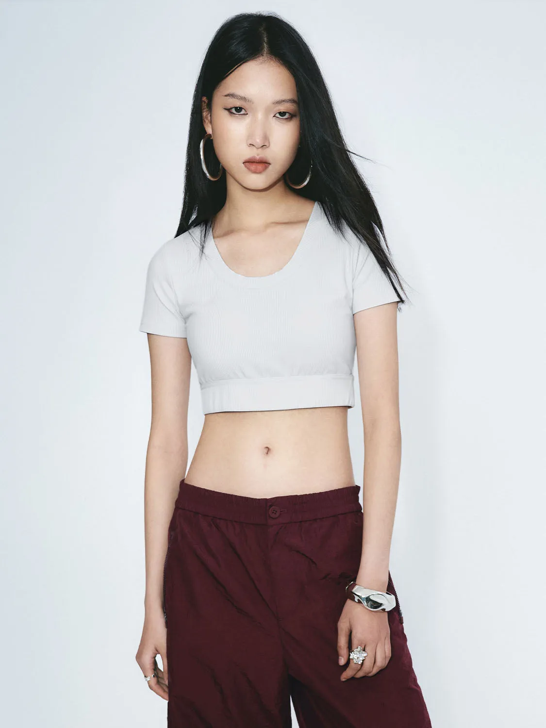 Cropped Skinny T-Shirts sold by Urban Revivo