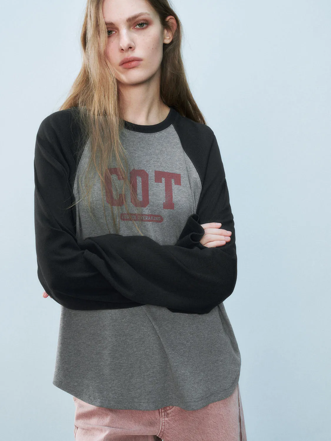 Loose Raglan Sleeve T-Shirts sold by Urban Revivo product image thumbnail 2