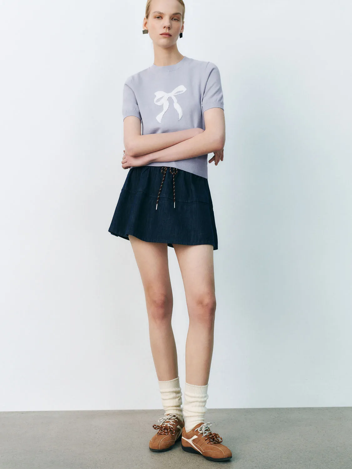 Knitted Short Sleeve T-Shirts sold by Urban Revivo product image thumbnail 4