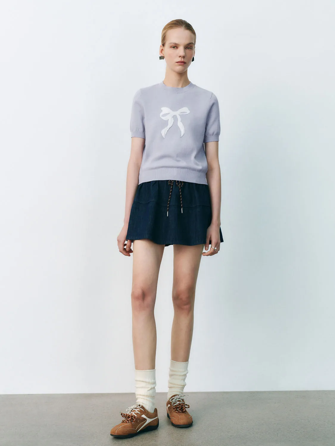 Knitted Short Sleeve T-Shirts sold by Urban Revivo product image thumbnail 3