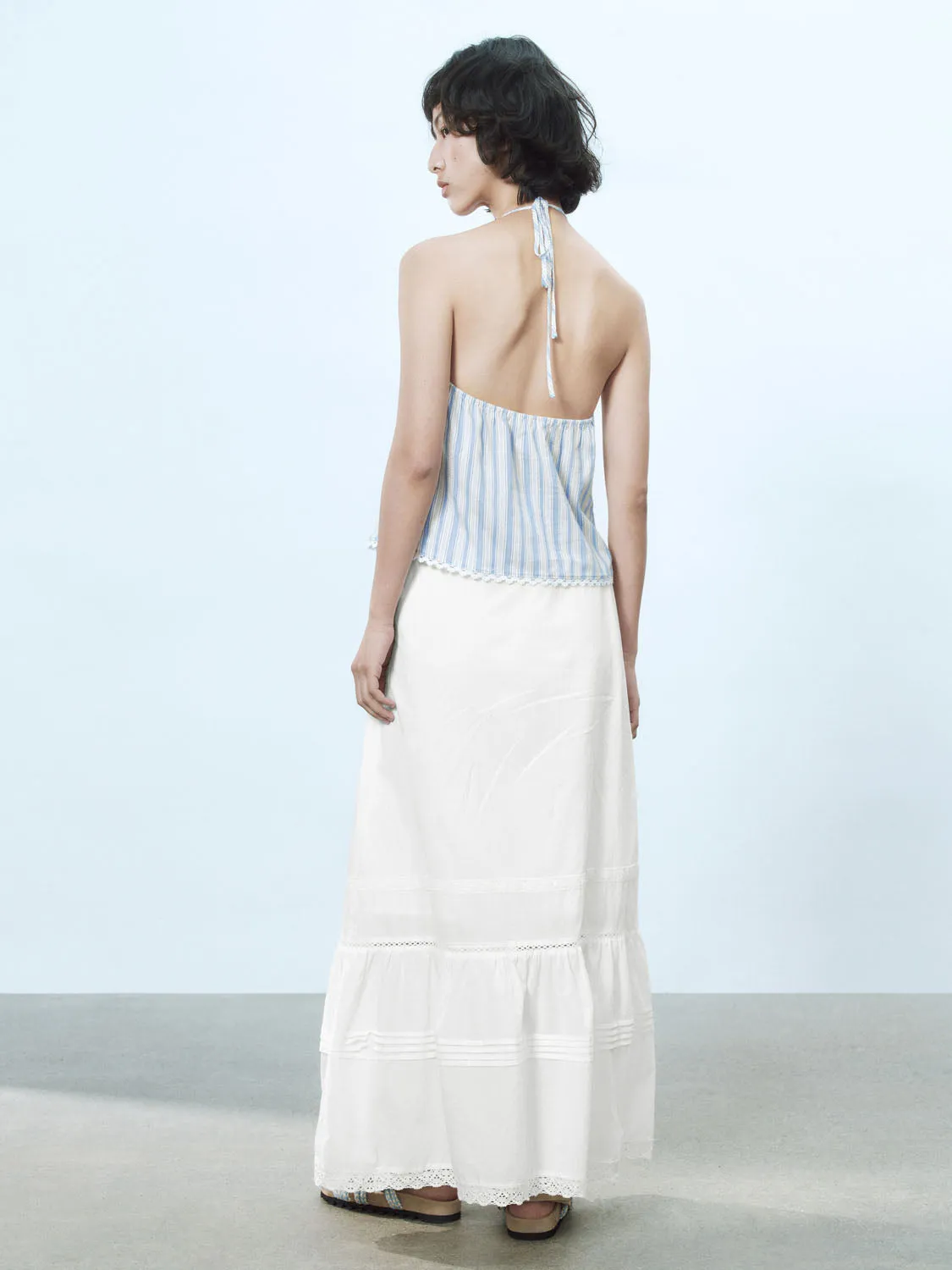 Striped Halter Neck Cami Tops sold by Urban Revivo product image thumbnail 4