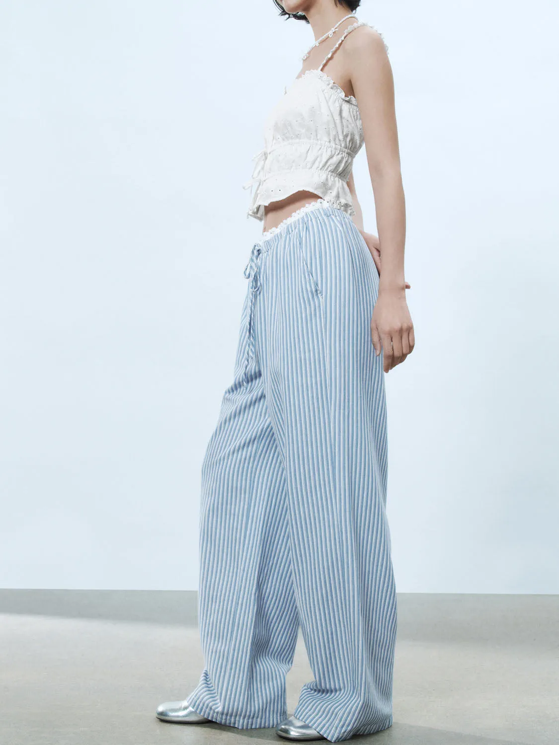 Wide-Leg Pants sold by Urban Revivo product image thumbnail 3