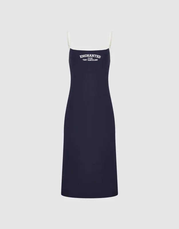 Sleeveless Letter Print Midi Dress sold by Urban Revivo