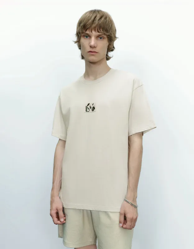 Printed Crew Neck T-Shirt sold by Urban Revivo