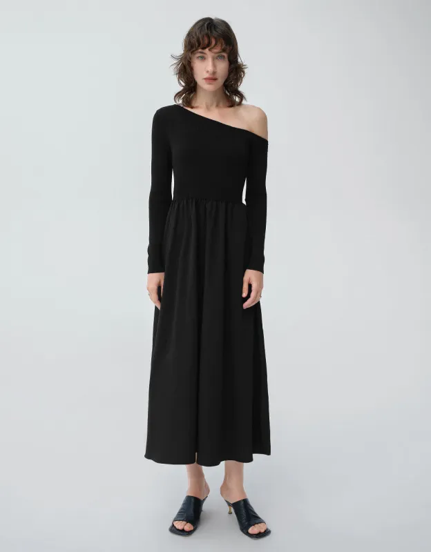One Shoulder Knitted Dress sold by Urban Revivo