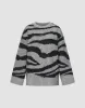 Zebra Printed Crew Neck Sweater sold by Urban Revivo